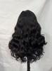 SDD 250% Density Super Quality 4*4 Closure Fringe Bang Wig Brazilian Hair Transparent Lace Bouncy Wave for Black Women