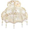 Renaissance Style Lampshade Tassels Vintage European Design Drum Lampshade Easy Install for Desk