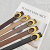 Women's Genuine Leather Korean-Style Belt: Versatile Fashion Accessory for Jeans