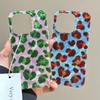 Leopard Print Contrasting Color Drop-Proof Case for Apple 17 Pro Max, 16 Pro, and 15
