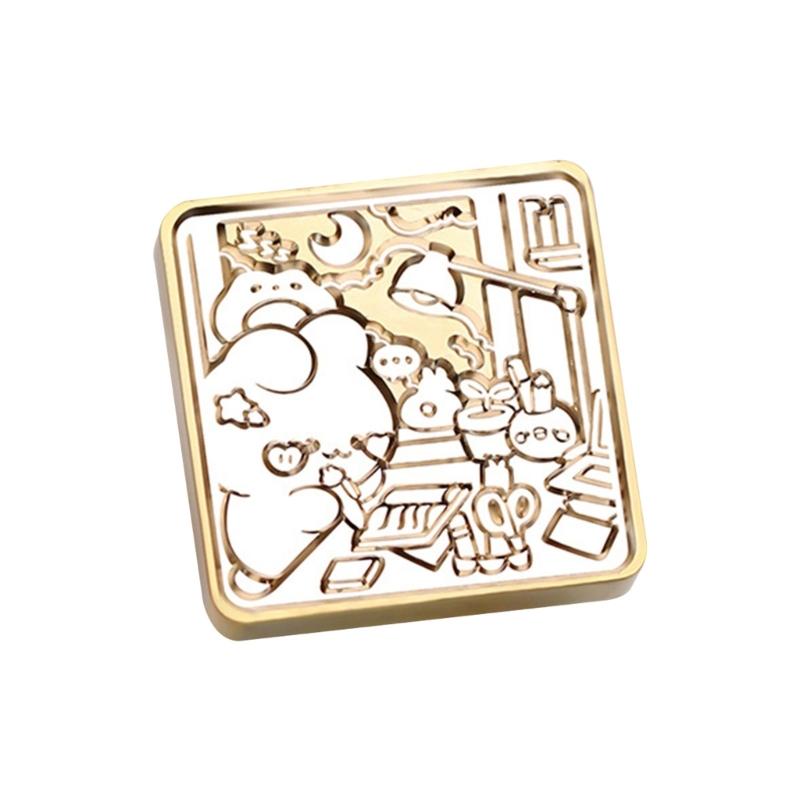 Siegellack Stempel Kopf für Dichtung Umschlag Hochzeit Einladung DIY Scrapbooking, Haus Muster Wachs Dichtung Stempel Kopf X3UC