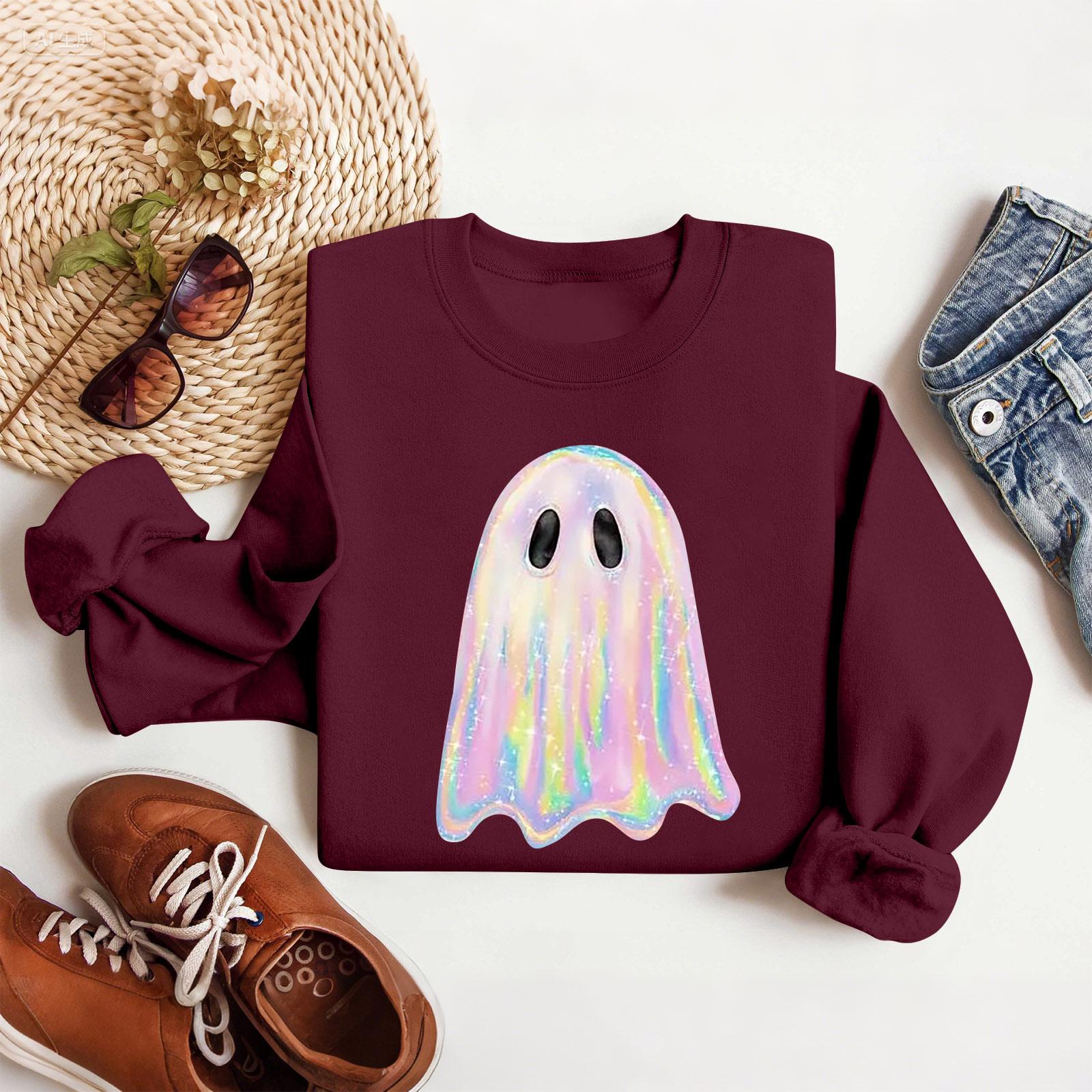 

Женские топы Женский свитшот с длинным рукавом Повседневный с круглым вырезом Свободного кроя Пуловер Флисовые топы XL винный