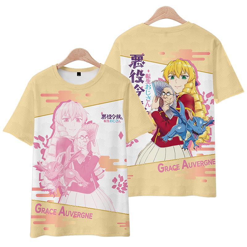 

От бюрократа до злодейки Футболка Хип-хоп Мужчины Женщины Аниме Принт Топ Футболки Футболки Харадзюку Модная летняя футболка XS