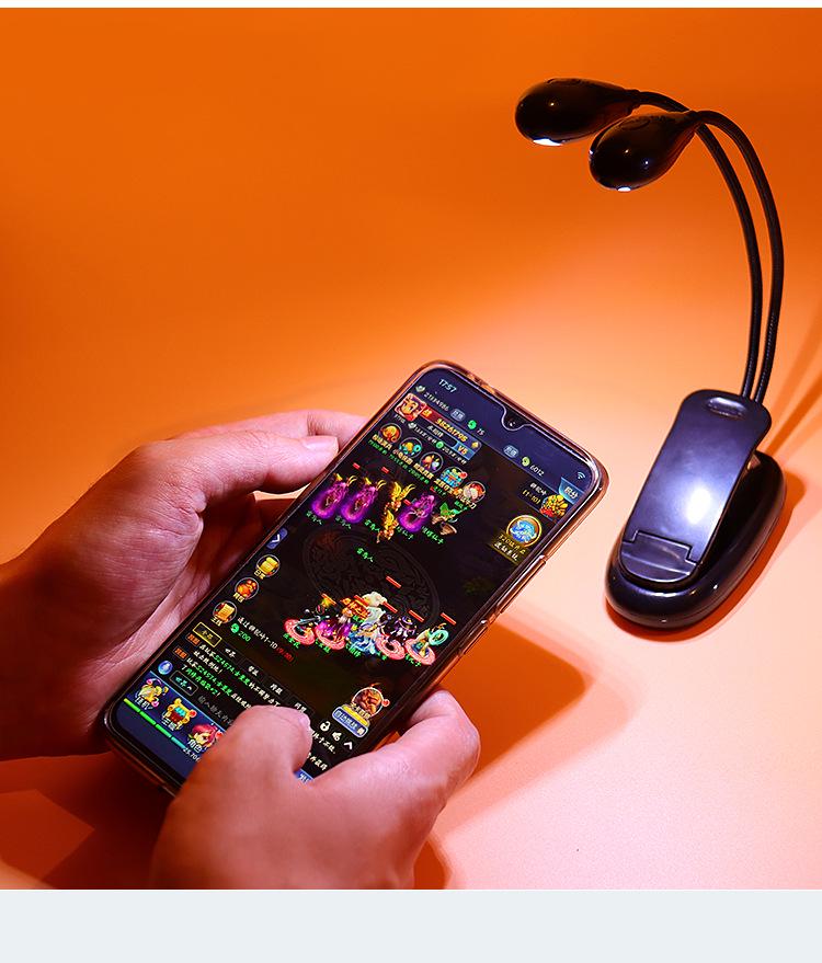 Compact Dual-Use Table & Sheet Music Lamp with Eye Protection for Dorms, Pianos, and Violin Stands