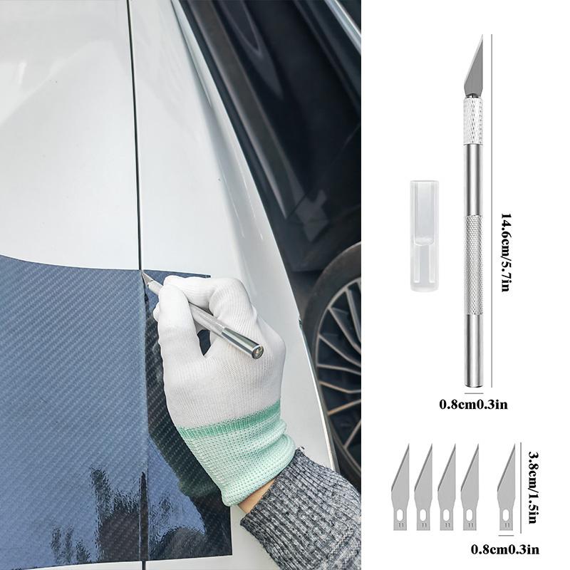 11Pcs/8Pcs Car Wrapping Vinyl Tool Kit Window Film Tint Tools Car Wrap Sticks Edge Trimming Squeegee Tinting Felt Edge Squeegee