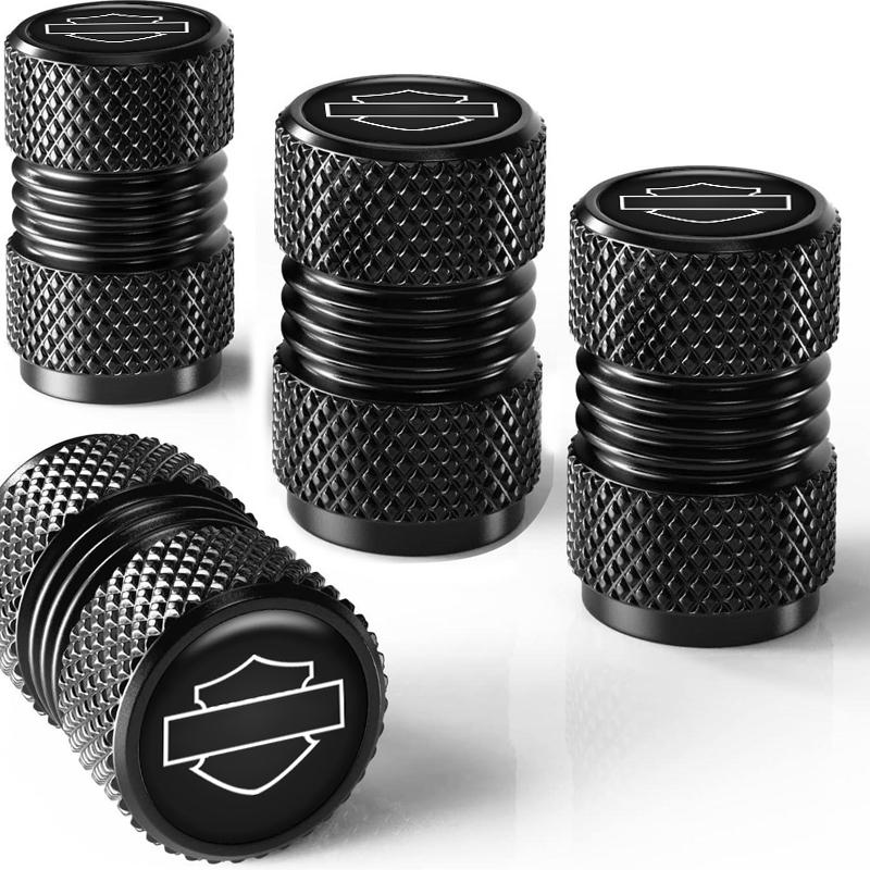 

4pcs 3D Motorcycle Wheel Tire Metal Valve Caps Waterproof Stem Cover For Harley Davidson Softail Sportster VRSC Touring X48 883