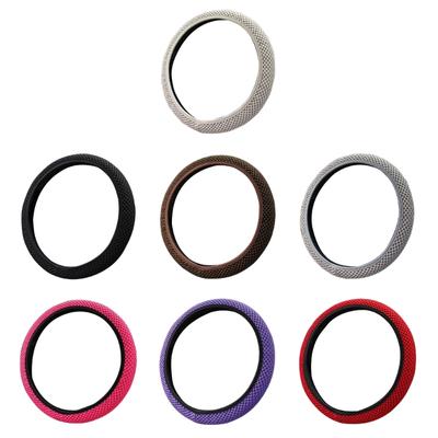 Car Steering Wheel Cover Universal Standard Size 14.5-15.3 Inch ,Non-slip Breathable Microfiber Material Cover