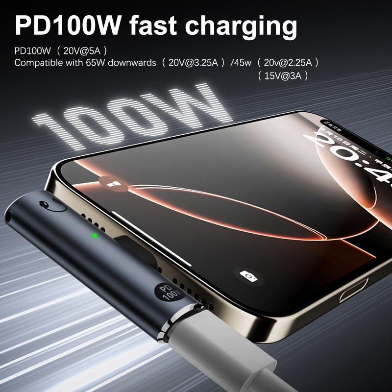 Adapter Słuchawkowy Przewodowy 3w1 3,5 mm na USB-C dla iPhone 15 16 PD 100W Szybkie Ładowanie Zasilacz dla Samsung Huawei Xiaomi