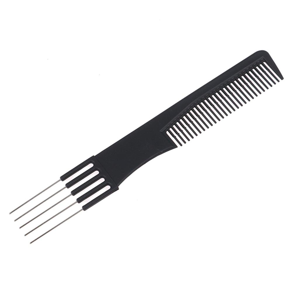 Salon Barber Hair Brush Comb Steel Needle Fork Styling Tools Cosmetic Pin