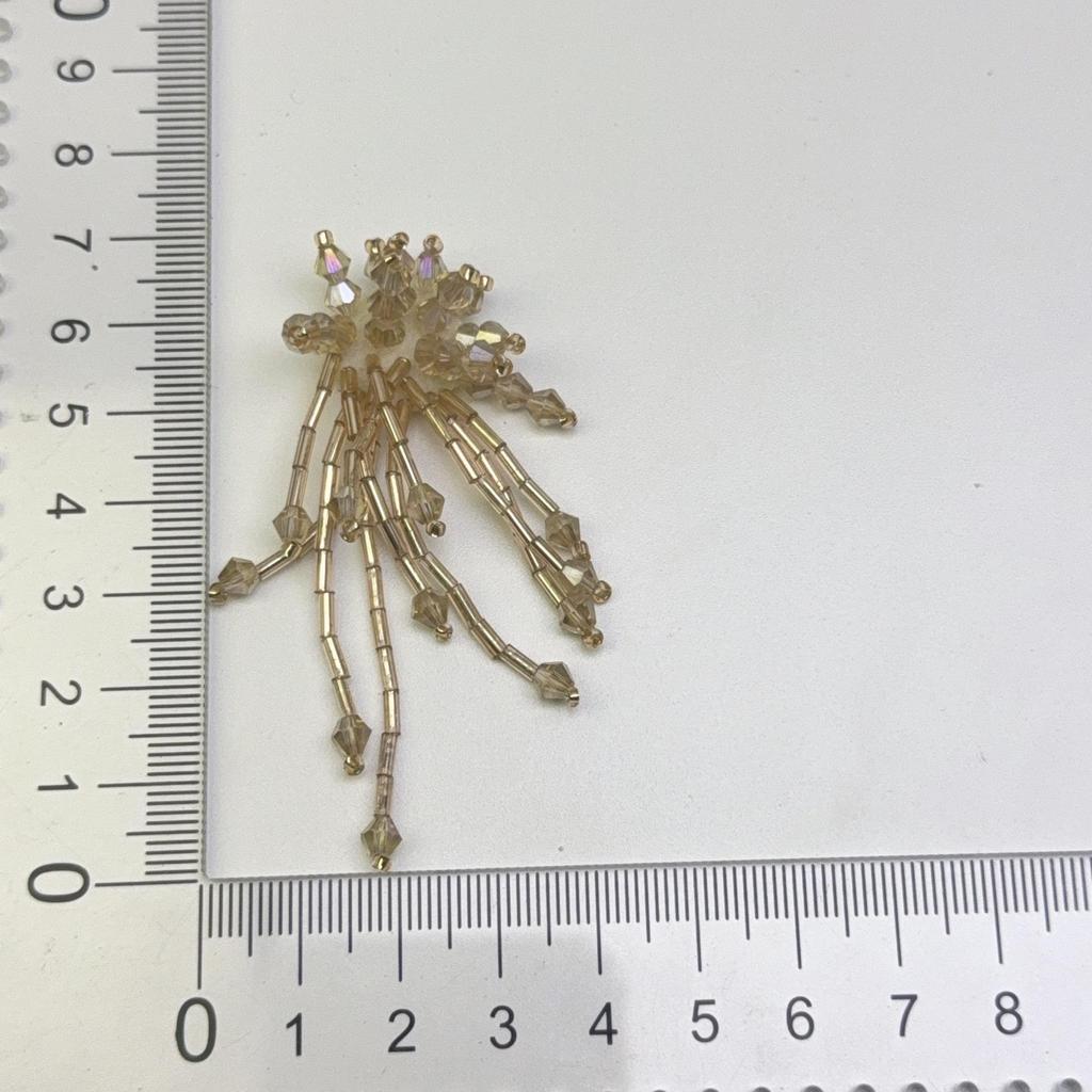 Crystal Tassel Woven Flower Hairpin & Earring Accessories