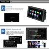 Android 8.1 GPS Car Stereo 2Din Radio 7'' Touch Screen Car MP5 Player with Bluetooth WIFI GPS FM