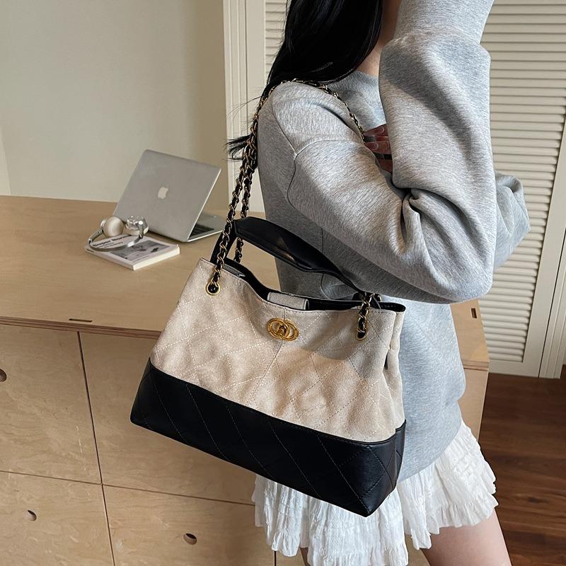 Commuter Retro Premium Bag Women's New Large-capacity Shoulder Bag Chain Portable Tote Bag