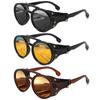 Polarized UV400 Night Vision Cycling & Driving Glasses - Windproof, Sandproof, Ideal for Hiking and Mountaineering.