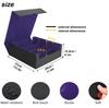 Deck Case Trading Card Case Card Storage Box Card Case Trading Card Storage Divider Board with Card Stopper with Pokeka MTG Various Card Purple 4