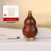 Purple Sandalwood Red Rose Gua Sha Stick: Compact Chubby Gourd Eye Massager with Small Lotus Head for Facial Massage.