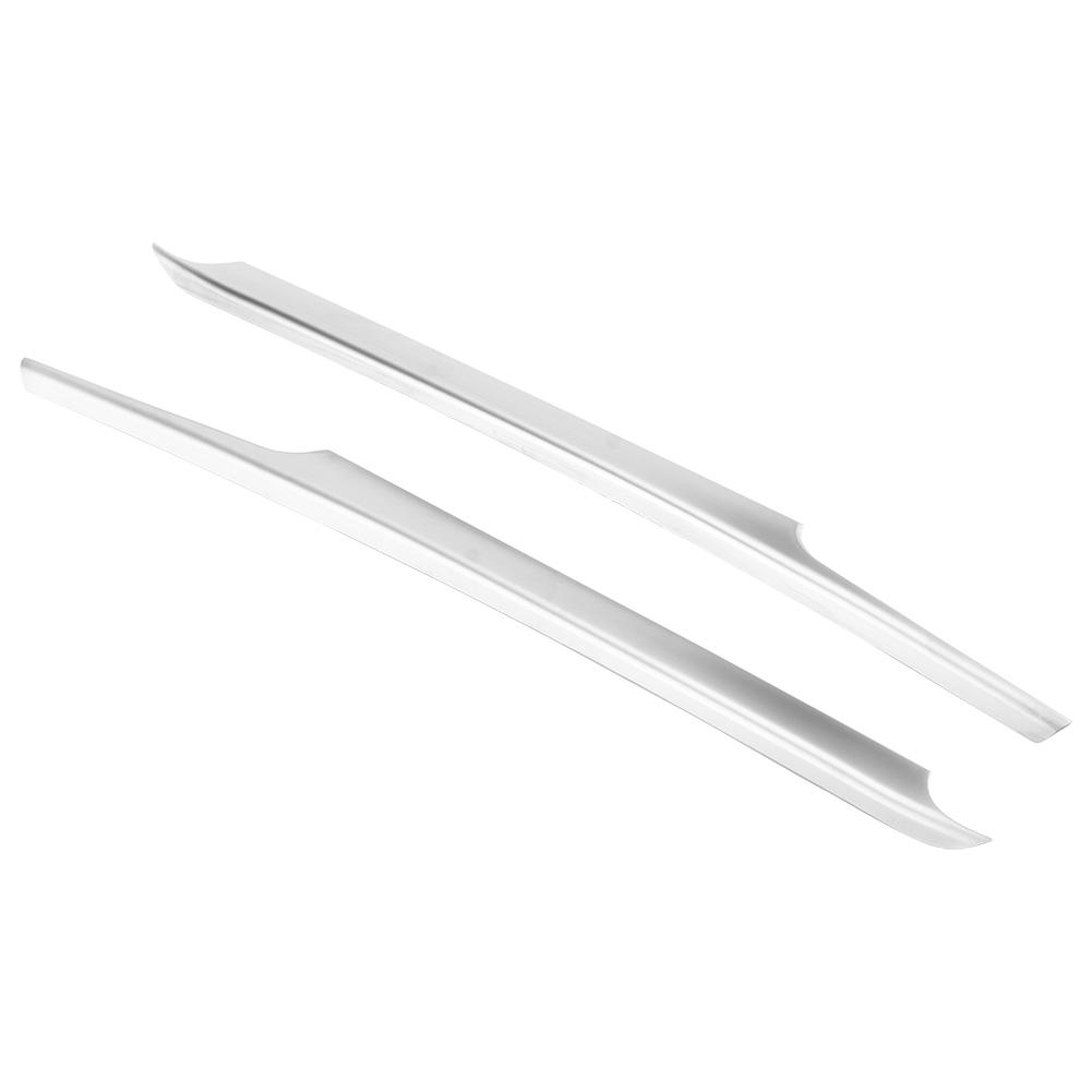 Buy Center Console Cover 2pcs Silver Center Console Shifter Panel Side