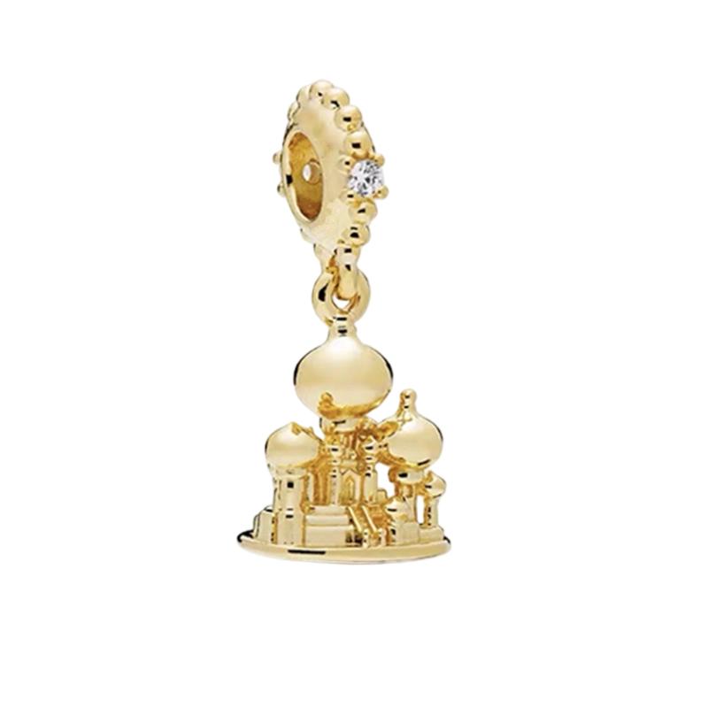 Nuevos Originales Brillantes Dorados Tortuga Serpiente Copo de Nieve Colgantes Charms Cuentas DIY Joyería para Mujer Regalo Cuentas Aptas para Pulseras