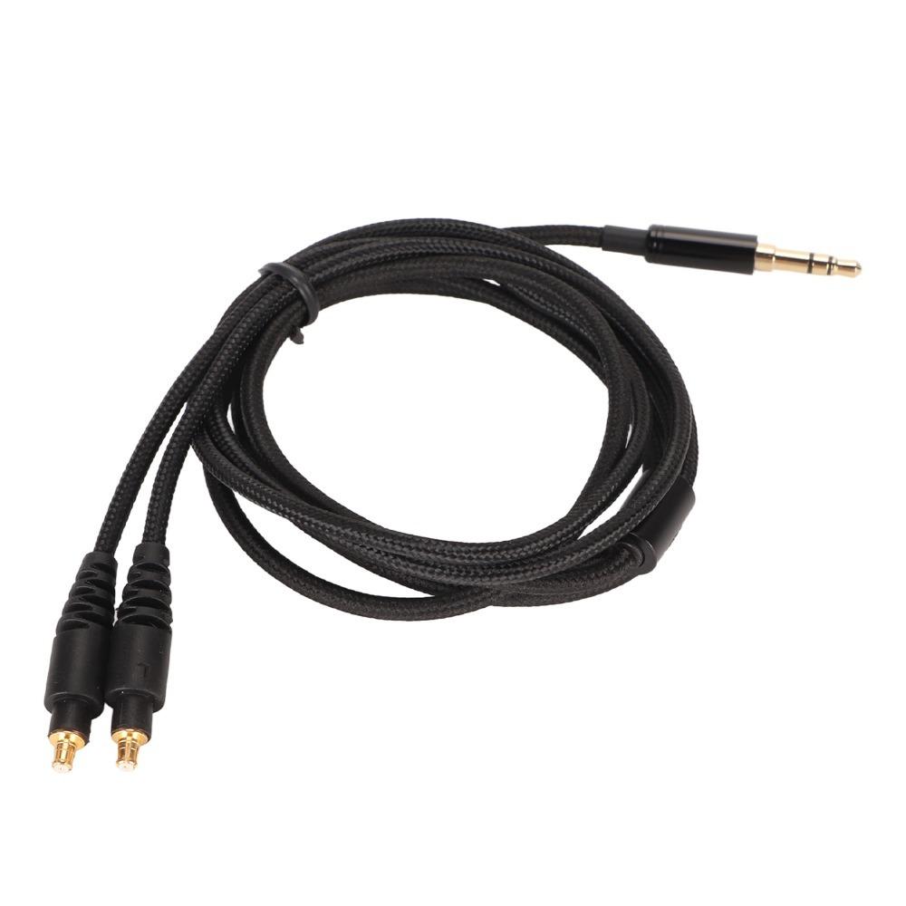 1.2m/3.9ft 3.5mm Headphone Sound Cable Braiding Cable Gold Plated Plug Earbuds Upgrade Wire for ATH MSR7b ATH SR9 ATH ESW990H