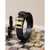Daks Women Black Cowhide Metallic Buckle Belt 25mm Dbbe6f793bk