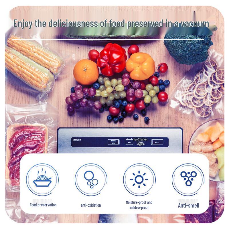 Deli Vacuum Sealer Bags CN plug (adapter included)