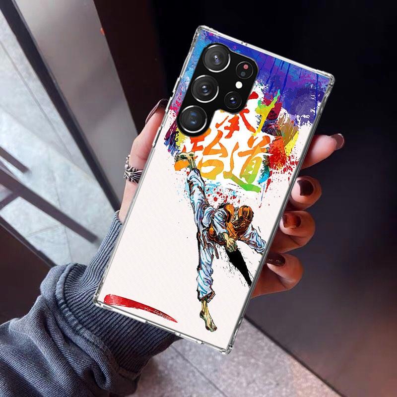 Kungfu Taekwondo Phone Case For Samsung Galaxy S23 S24 S25 Edge S26 Ultra S22 + S21 Plus S20 FE Cover Silicone Print Shell Galax