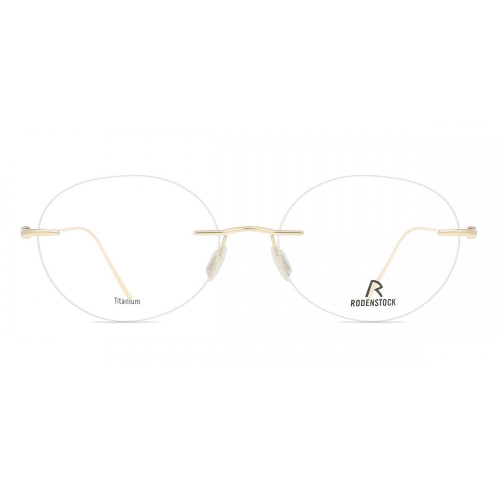 

Rodenstock Unisex Eyeglasses R7165 C000 Gold/52-17-140