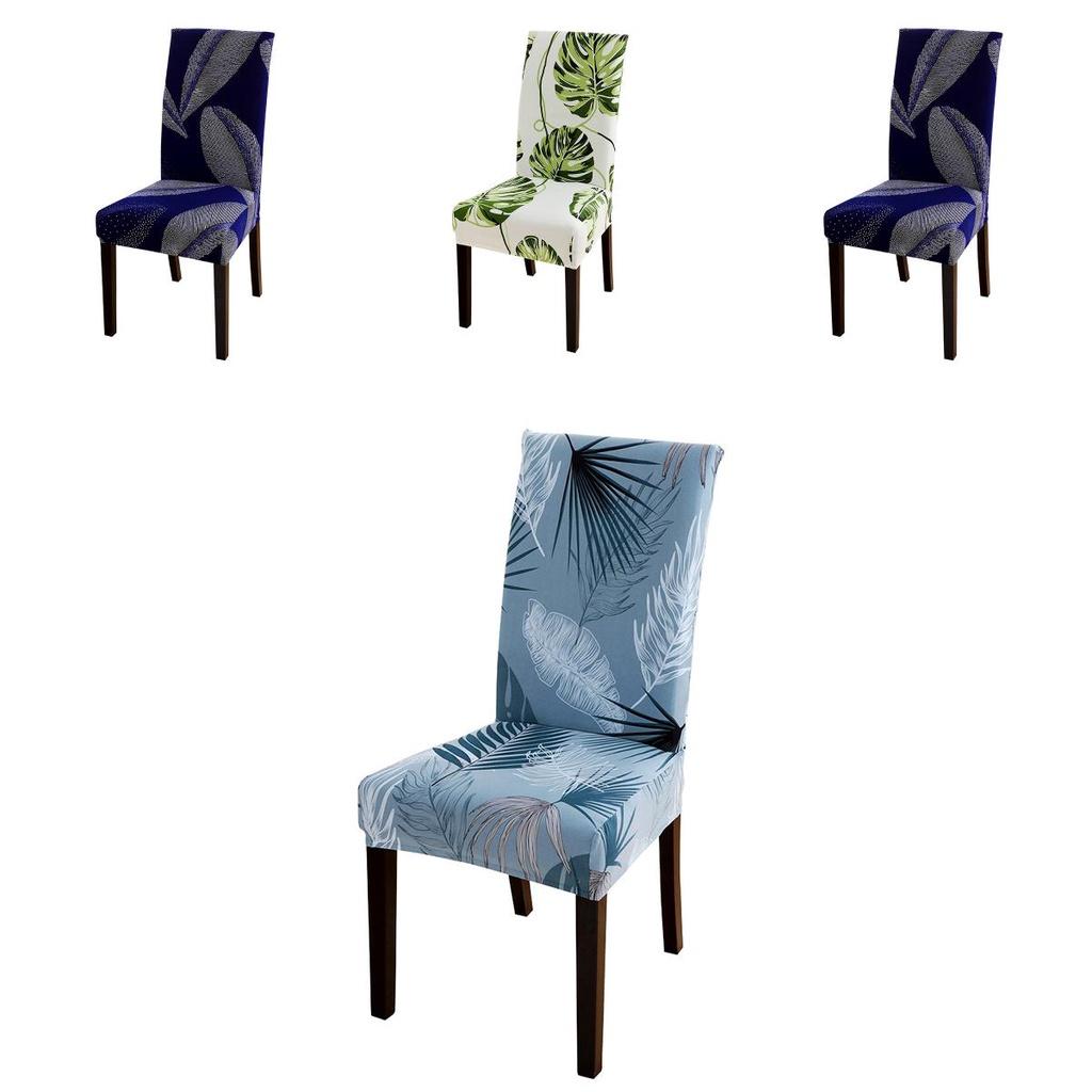 Stilvolle Stretch-Esszimmerstuhlbezüge Überwürfe mit geometrischem Muster für verbesserte Ästhetik