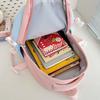 Student Schoolbag Women's Contrast Color Backpack Children's Backpack for Girls