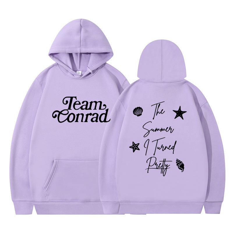 The Summer I Turned Pretty Printed Loose Hooded Sweater Hoodie