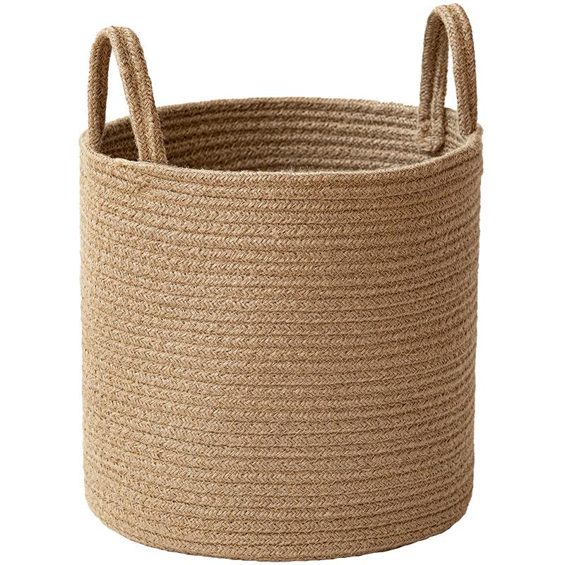 Home Organization And Storage Baby Children Toy Storage Baskets Cotton Rope Woven Laundry Basket Sundries Organizer