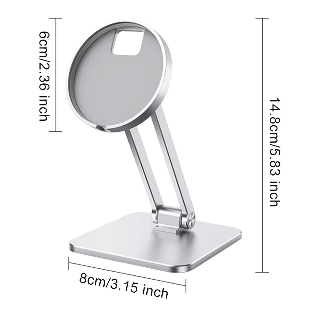 Foldable Phone Holder For MagSafe Charger 360 Rotating Adjustable Universal Magnetic Desktop Cell Phone Stand For iPhone 15 14
