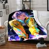 1pc KPop Demon Hunters Cozy Print Blanket Lightweight Warm Flannel Throw Blanket For Sofa, Bed, Living Room