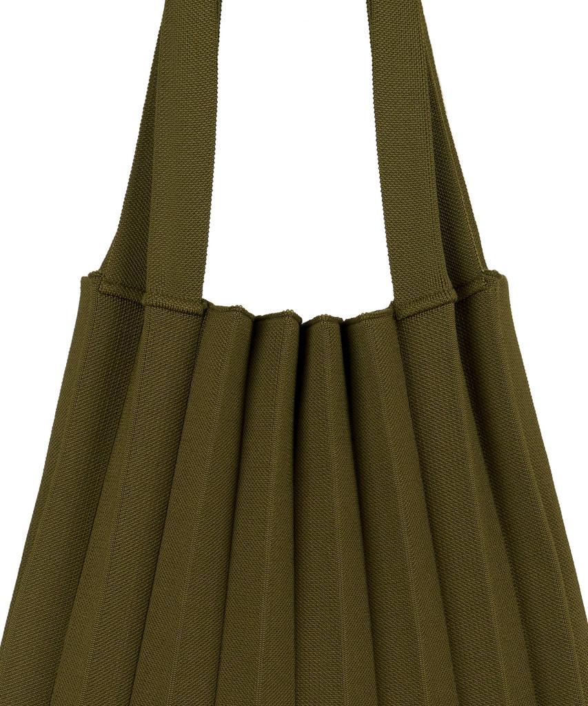 Pleatsmama Shoulder Bag Jacquard Khaki