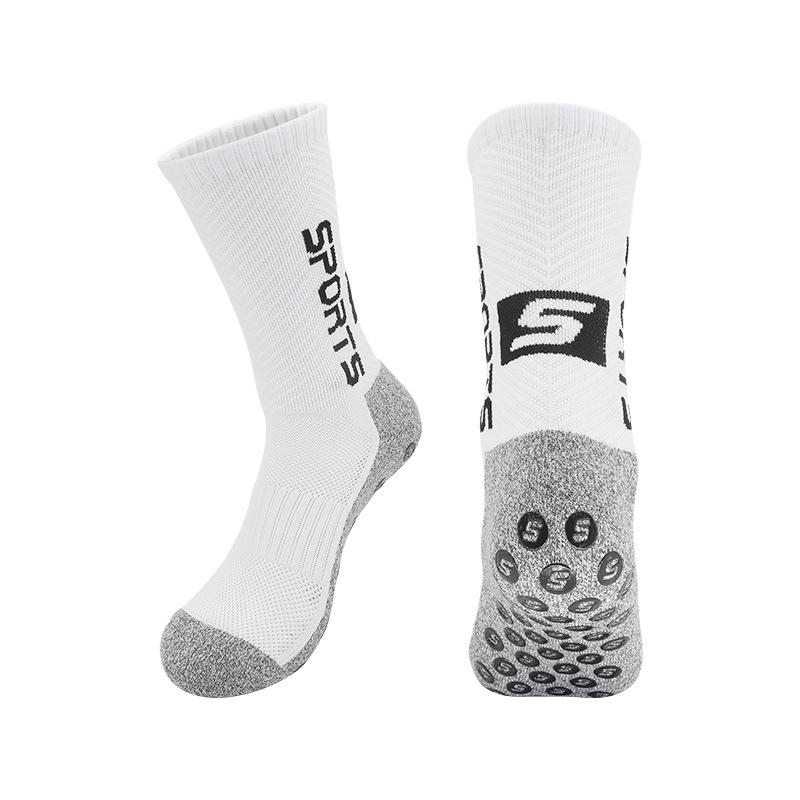

Deodorant Towel Bottom Football Socks Silicone Suction Cup Non-Slip Socks Medium Tube Socks Sweat-Absorbing Professional Game Training Socks m size (recommended shoe size 34-38)