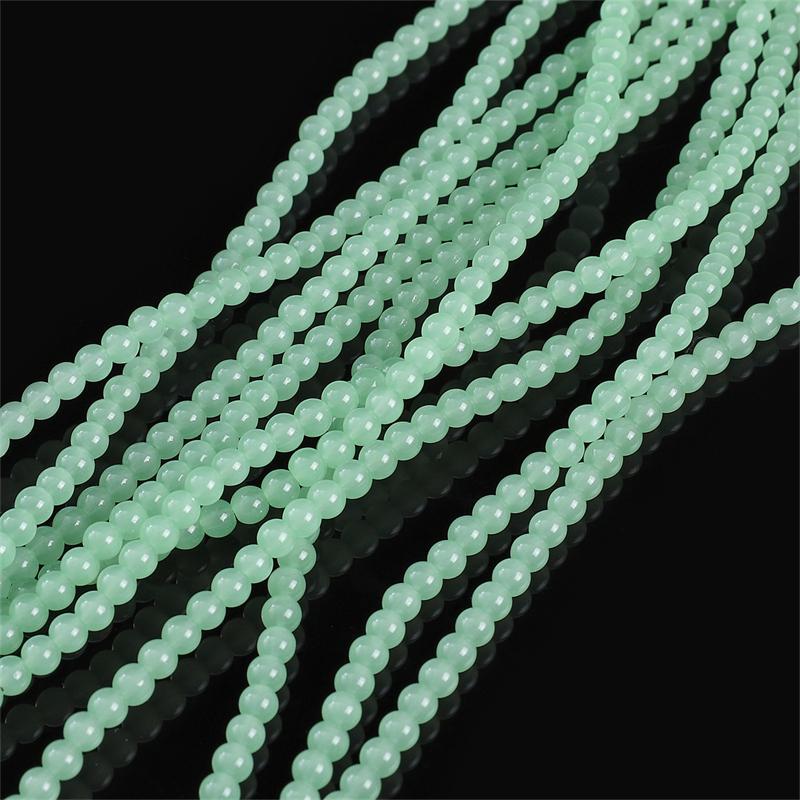 

4 мм 1 полоска/пакет маленькие стеклянные однотонные круглые бусины DIY браслет ожерелье серьги ювелирные аксессуары 4mm 1str/bag