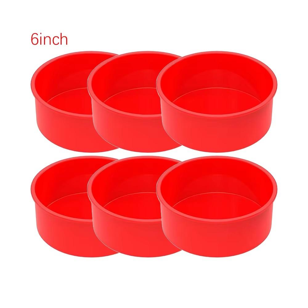 4/6/8inch Silicone Cake Mold Tray Pans Round Baking Mold Kitchen Silicone Nonstick Baking Pans Reusable Cake Pans Bakingt Tools