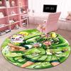 Mobile Suit Gundam Cartoon Round Rug Can Be Used To Decorate Living Rooms, Bedrooms, Sofas, and Game Rooms; Non-slip Rug.66