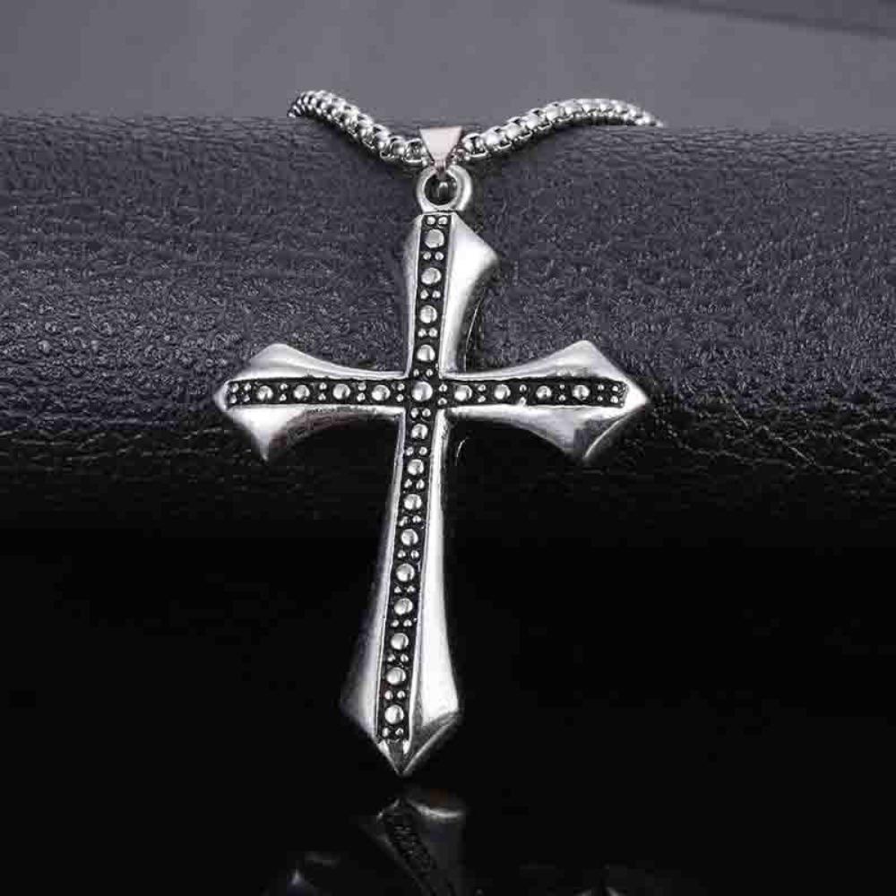 Stainless Steel Cross Necklaces Cross Cross Choker Pendant Cross Clavicle Chains  Unisex
