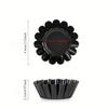 12 KS Formička na vaječné tartaletky z uhlíkové oceli Zesílená Květinová Forma na dorty Sušenky Nepřilnavá Forma na koláče Pizzu Košíček Rýhovaný Muffinek