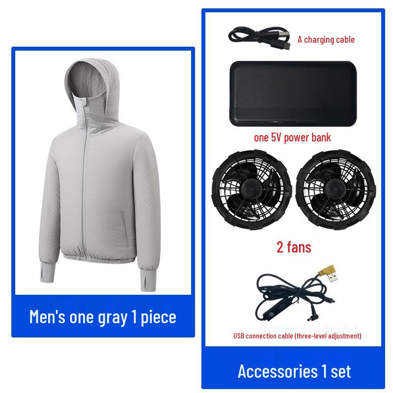 Couple's Lightweight Summer Cooling Air-Conditioned Sunscreen Jacket.