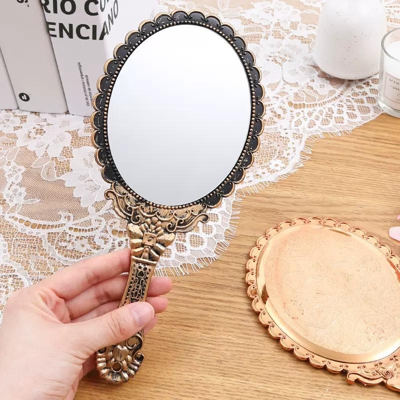 Cosmetic Mirror Vintage Handheld Mirror Travel Mirror Portable For Makeup Application Gifts Women