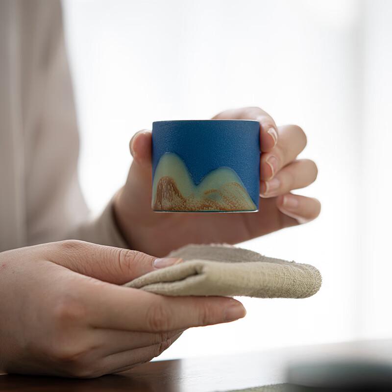 Súshì Thousand-Mile Rivers and Mountains Ceramic Cup Set