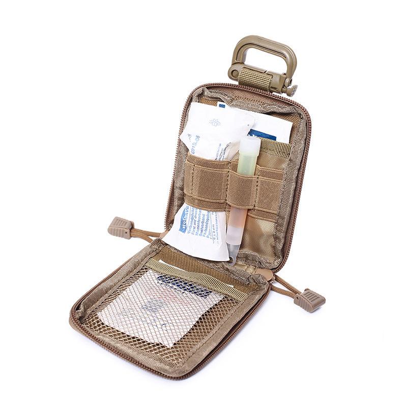 Custodia Tattica EDC Piccola Borsa Multiuso Organizer Multi Tasche per Escursionismo Outdoor Campeggio Pesca Ciclismo