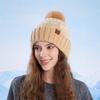 Knitted Winter Beanie Hat For Women With Fleece Lining And Ear Warmers For Outdoor Casual Wear