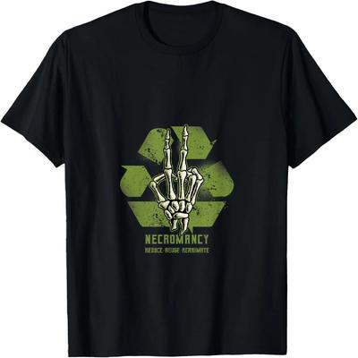 Necromancy Recycle Skeleton Hand Necromancer Witchcraft Cult T-Shirt