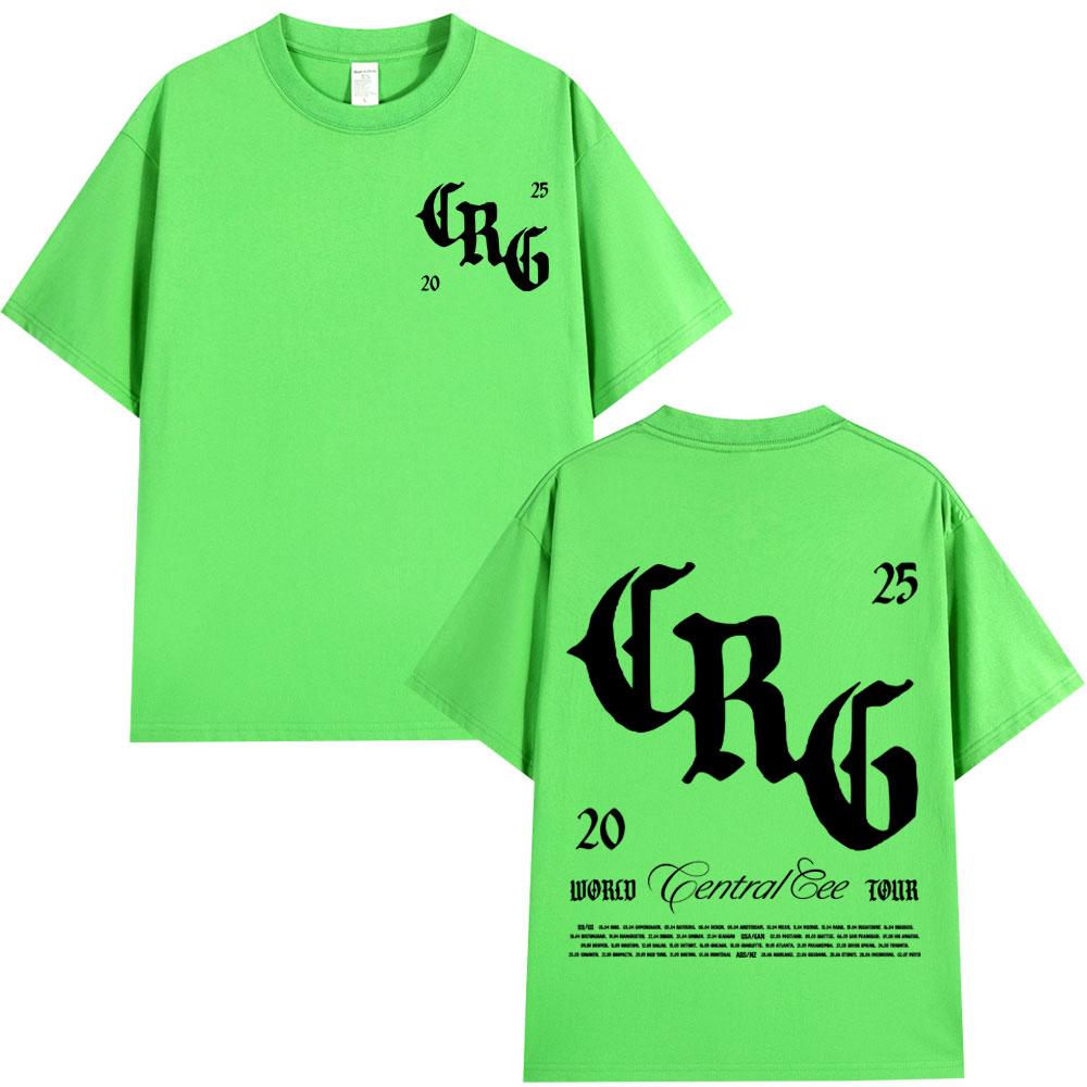 Central Cee NON PUÒ AFFRETTARE LA GRANDezza World Tour 2025 Magliette Vintage Moda Unisex Hip Hop Manica Corta Cotone Magliette Oversize