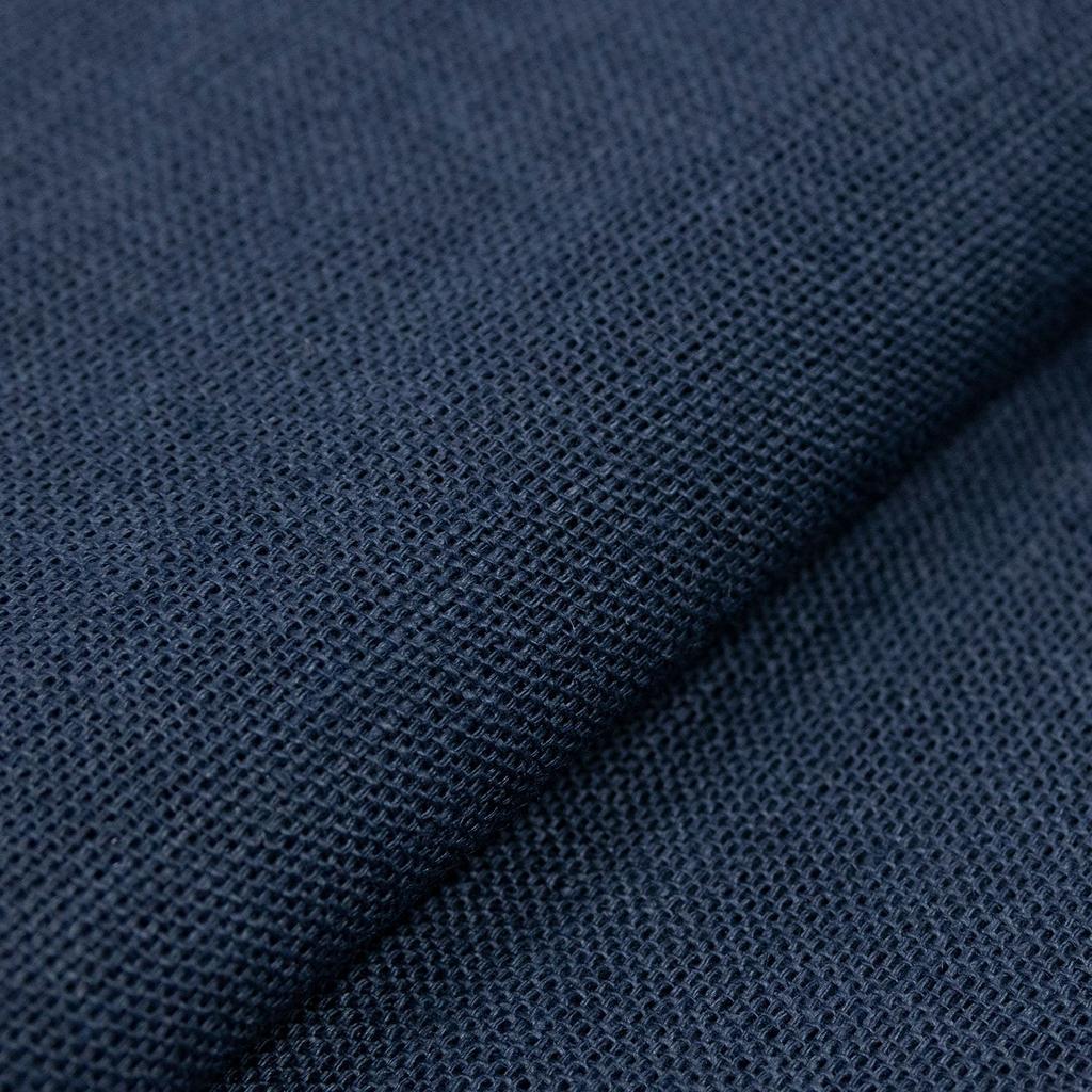 Hemp Nagoya Made In for Women X [KYOETSU] Obi, 8-inch Obi, Embroidered, Japan, (lily Navy)