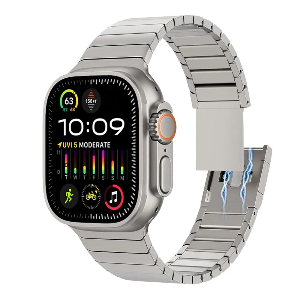 Metal Stainless Steel Strap for Apple Watch Ultra 2 49mm 10 9 8 7 46mm 45 41mm Bracelet for Iwatch 6 5 SE 40mm 44 38 Luxury Band