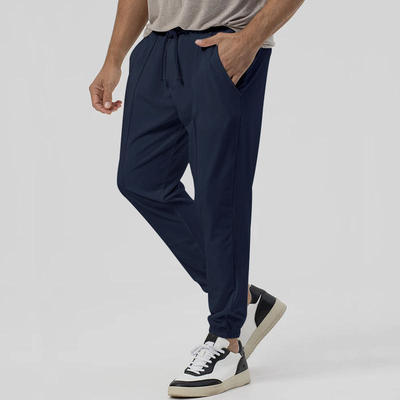 Neue Sporthose Herren Herbst und Winter einfarbig Freizeithose Wächterhose locker Kordelzughose Trend