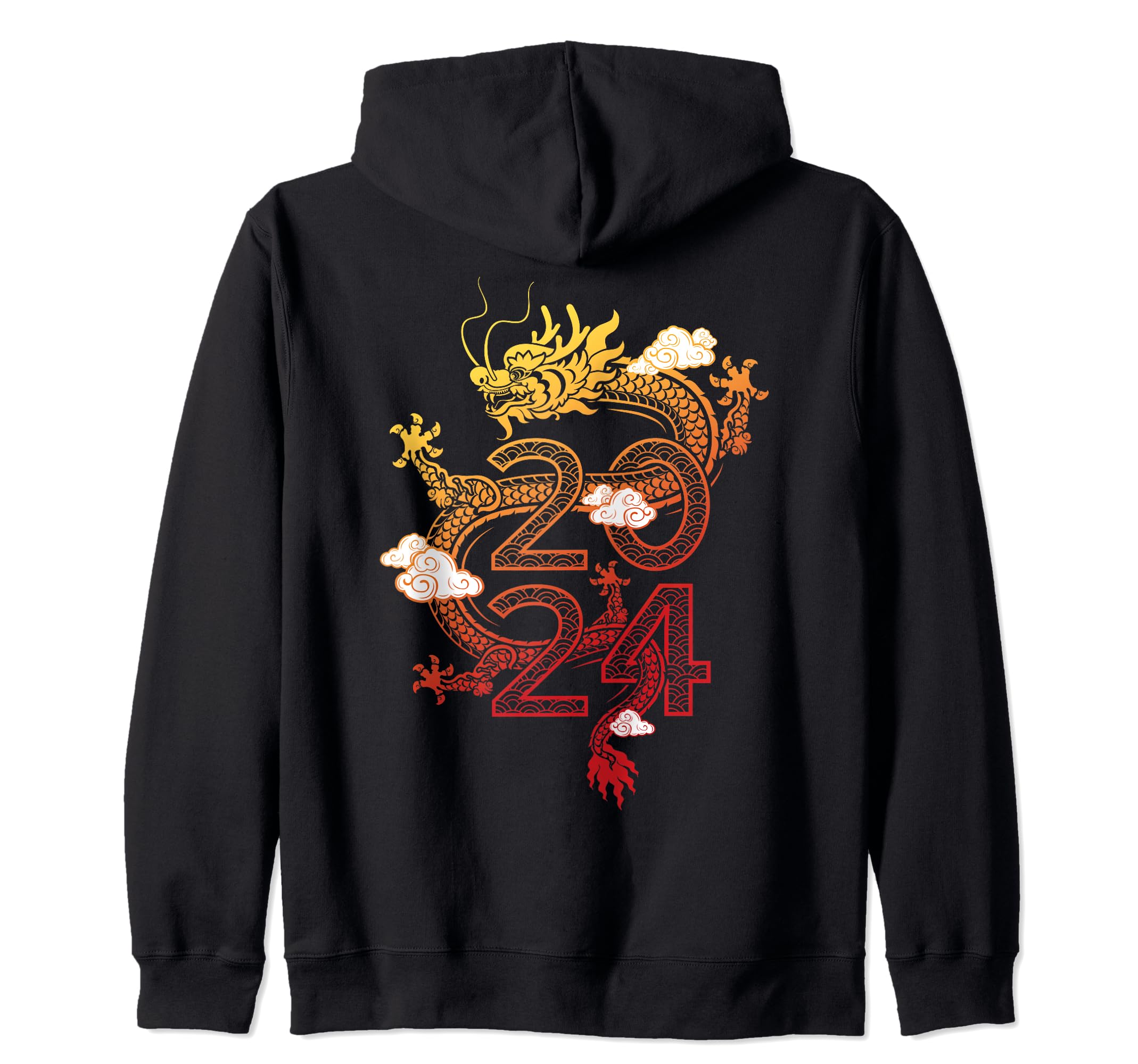 Dragon for 2024, Happy Chinese New Year, Dragon Zip Hoodie